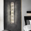 Elegant gold crystal wall lamp living room sconce