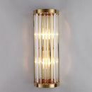 Elegant gold crystal wall lamp living room sconce
