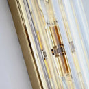 Elegant gold crystal wall lamp living room sconce