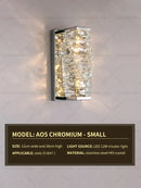 Elegant gold crystal wall lamp living room sconce