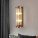 Elegant gold crystal wall lamp living room sconce