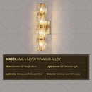 Elegant gold crystal wall lamp living room sconce
