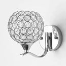 Elegant gold crystal wall sconce bedroom globe light