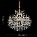 Elegant gold decorbites crystal candle chandelier for villa hall