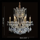 Elegant gold decorbites crystal candle chandelier for villa hall