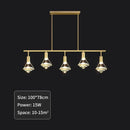Elegant gold diamond crystal pendant light for dining room