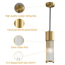 Elegant gold glass shade pendant lights kitchen & dining room