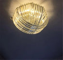Elegant gold glass tube pendant chandelier dining room light