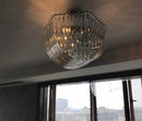 Elegant gold glass tube pendant chandelier dining room light