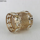 Elegant gold lattice hollow glass jar bedroom makeup brush holder