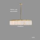 Elegant gold marble tiered pendant light for dining room