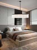 Elegant gold marble tiered pendant light for dining room