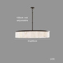 Elegant gold marble tiered pendant light for dining room