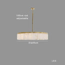Elegant gold marble tiered pendant light for dining room