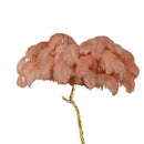 Elegant gold ostrich feather floor lamp bedroom tree light