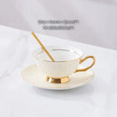Elegant gold porcelain tea set dining room rack with bird figurine