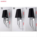 Elegant gold & silver iron claw horn wall sconce – bedroom pair