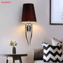 Elegant gold & silver iron claw horn wall sconce – bedroom pair