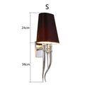 Elegant gold & silver iron claw horn wall sconce – bedroom pair