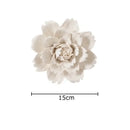 Elegant gold & silver porcelain peony wall ornaments living room decor