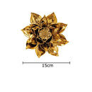 Elegant gold & silver porcelain peony wall ornaments living room decor