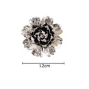 Elegant gold & silver porcelain peony wall ornaments living room decor