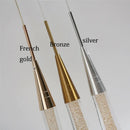 Elegant gold teardrop crystal glass led pendant lights for dining room