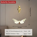 Elegant golden decorbites butterfly chandelier floor lamp bedroom