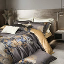 Elegant gray & gold 1500tc egyptian cotton bedding set bedroom