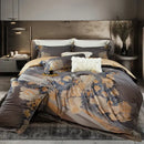 Gray Gold Cotton Bedding