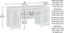 Elegant Home Office Computer Desk with Storage Drawers