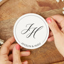 Elegant Initials Wedding Coasters