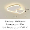 Elegant master bedroom chandelier modern white cloud led light