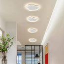 Elegant master bedroom chandelier modern white cloud led light