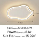 Elegant master bedroom chandelier modern white cloud led light