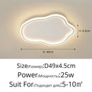 Elegant master bedroom chandelier modern white cloud led light