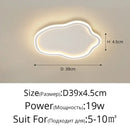 Elegant master bedroom chandelier modern white cloud led light