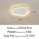 Elegant master bedroom chandelier modern white cloud led light
