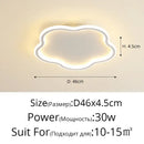Elegant master bedroom chandelier modern white cloud led light