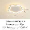 Elegant master bedroom chandelier modern white cloud led light