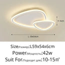 Elegant master bedroom chandelier modern white cloud led light