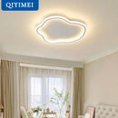 Elegant master bedroom chandelier modern white cloud led light