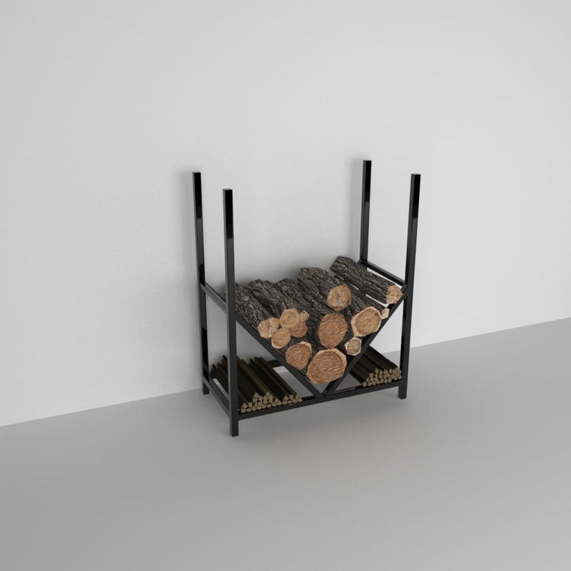 Elegant Metal Firewood Rack