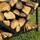 Elegant Metal Firewood Rack