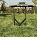 Elegant Metal Firewood Rack