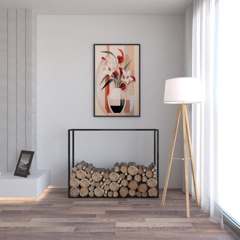 Elegant Metal Log Holder