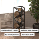 Elegant Metal Log Rack