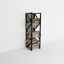 Elegant Metal Wood Storage