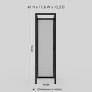 Elegant Metal Wood Storage