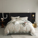 Elegant mint floral eucalyptus fiber bedding set bedroom decor